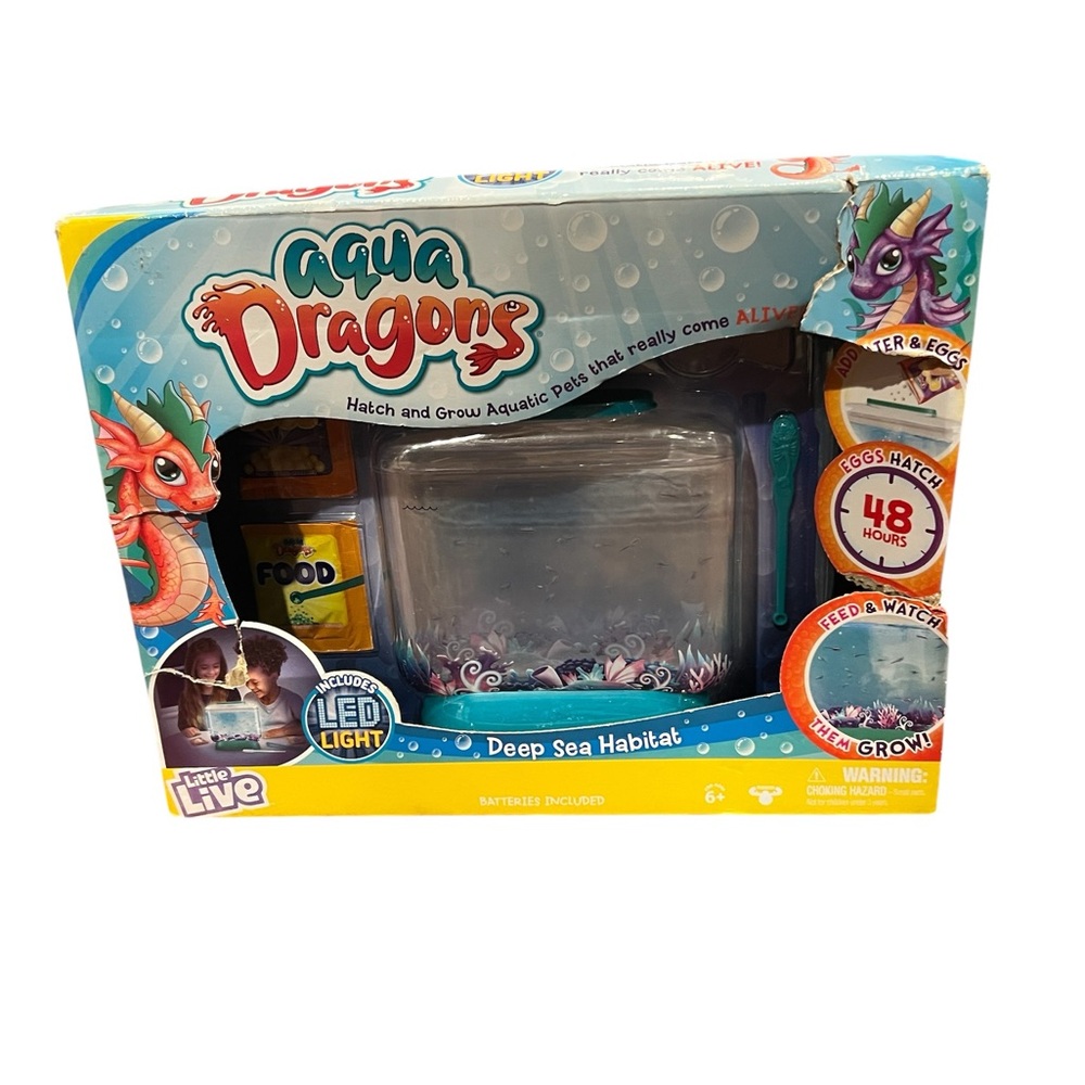 Deep Sea Habitat Kids Toy little live pets aqua dragons
